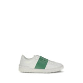 Valentino Garavani White Calf Leather Bos Taurus Low Top Sneakers
